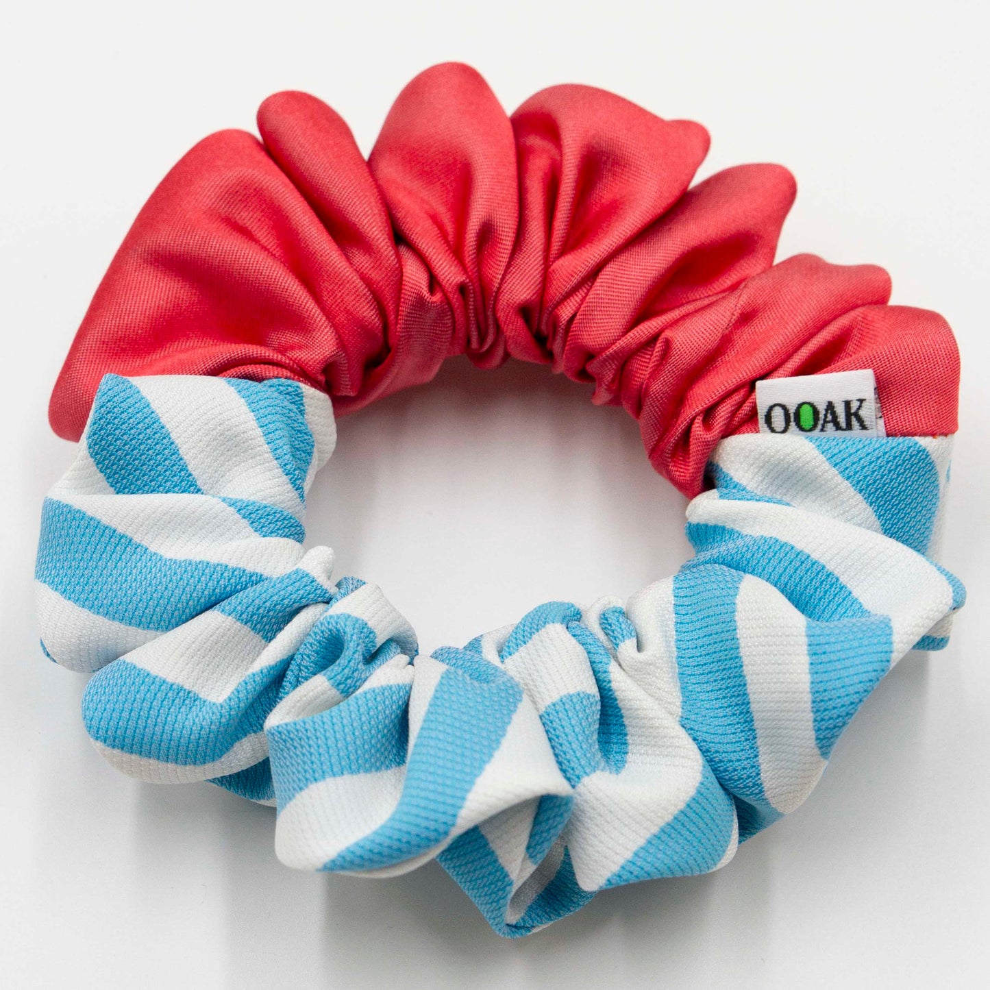 Colorblock scrunchie Siep Smurf