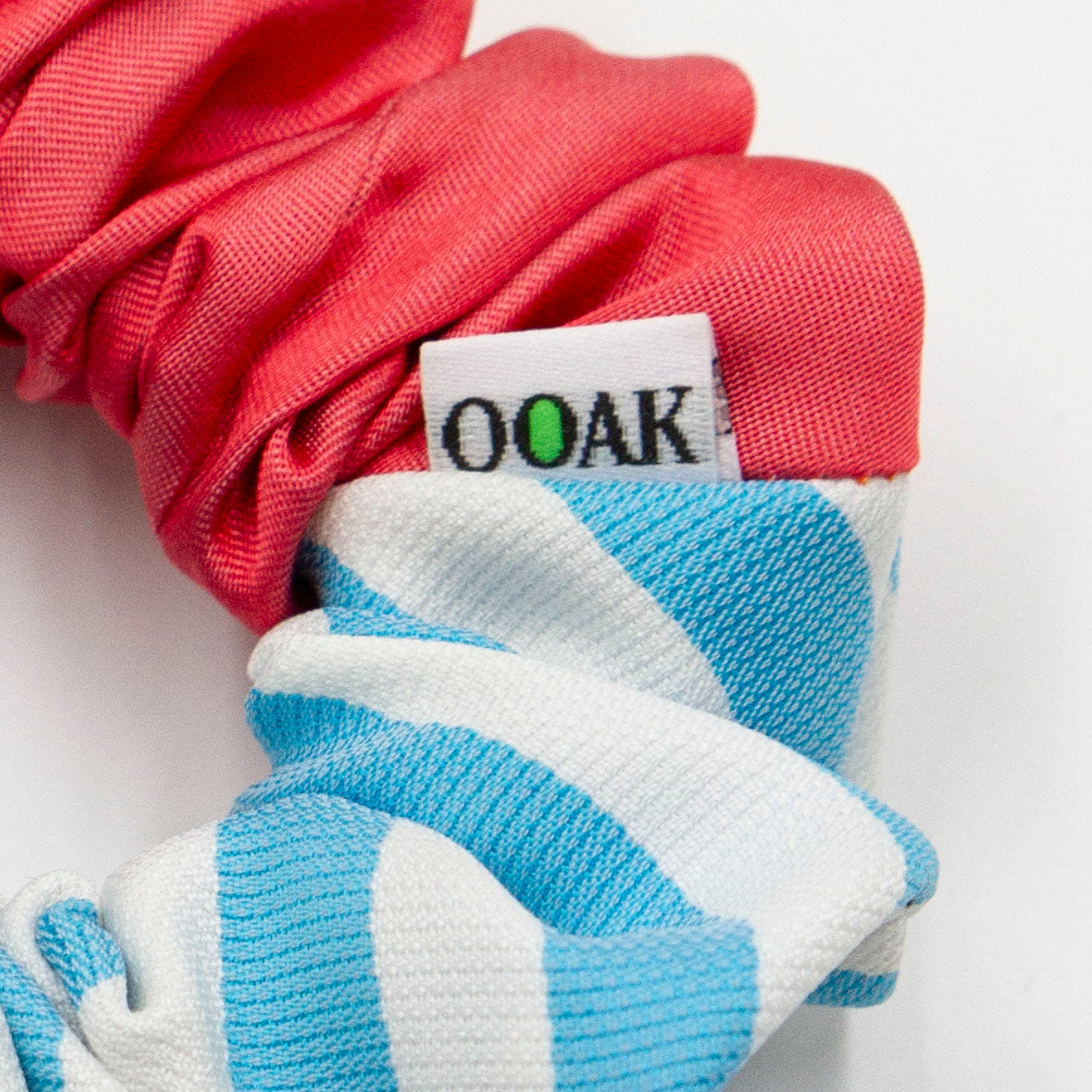 Colorblock scrunchie Siep Smurf