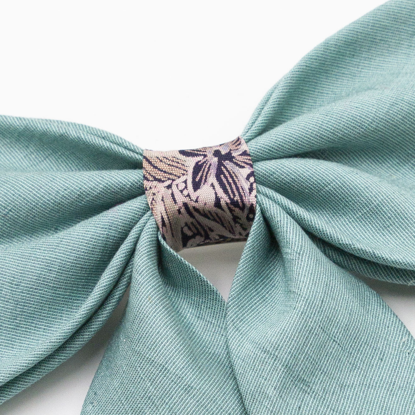 Hair bow with ribbon Antoon Aqua