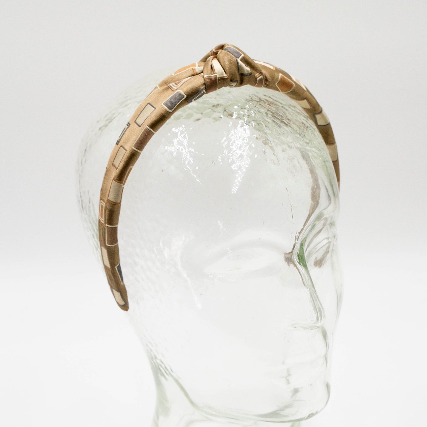 Vos Vierkantjes – Diadeem haarband met knoop