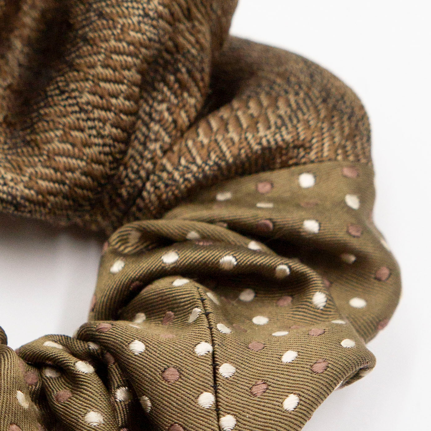 Colorblock scrunchie Green Geert