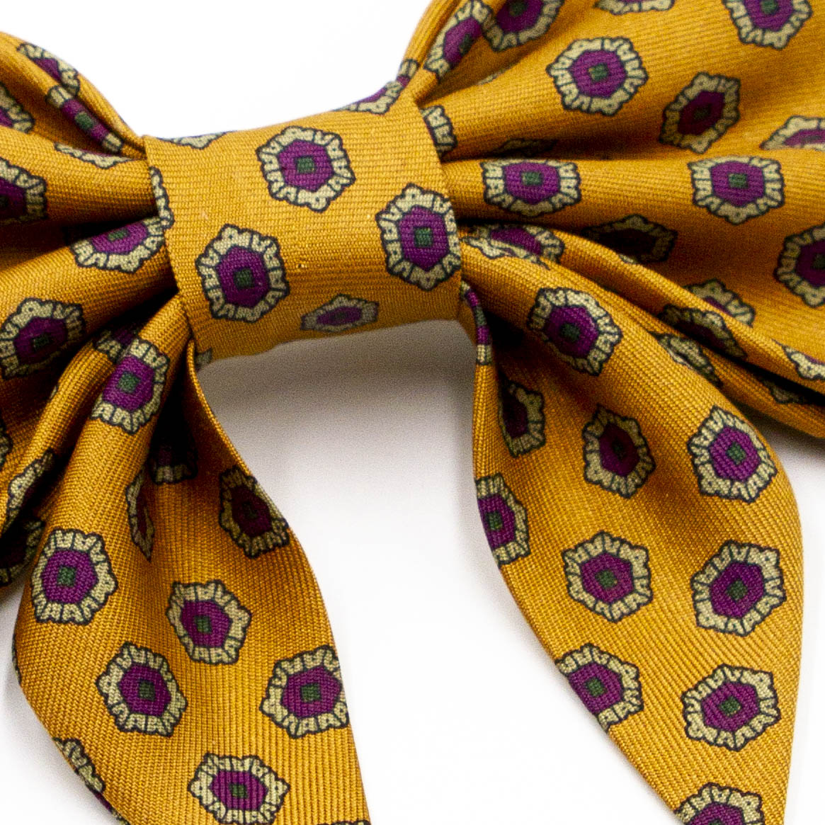 Hair bow with ribbon Ollie Ocher