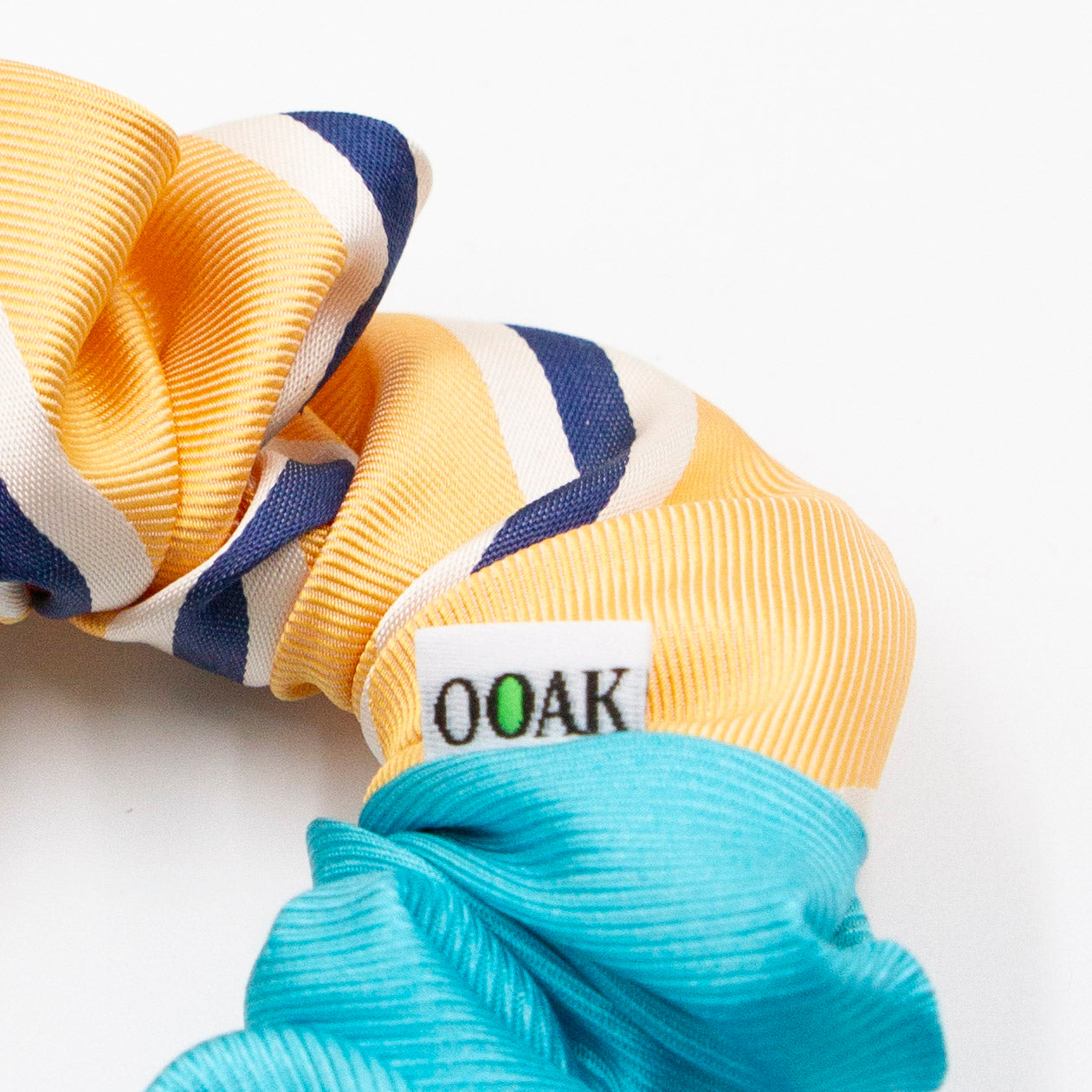 Colorblock scrunchie Zonnige Sonny