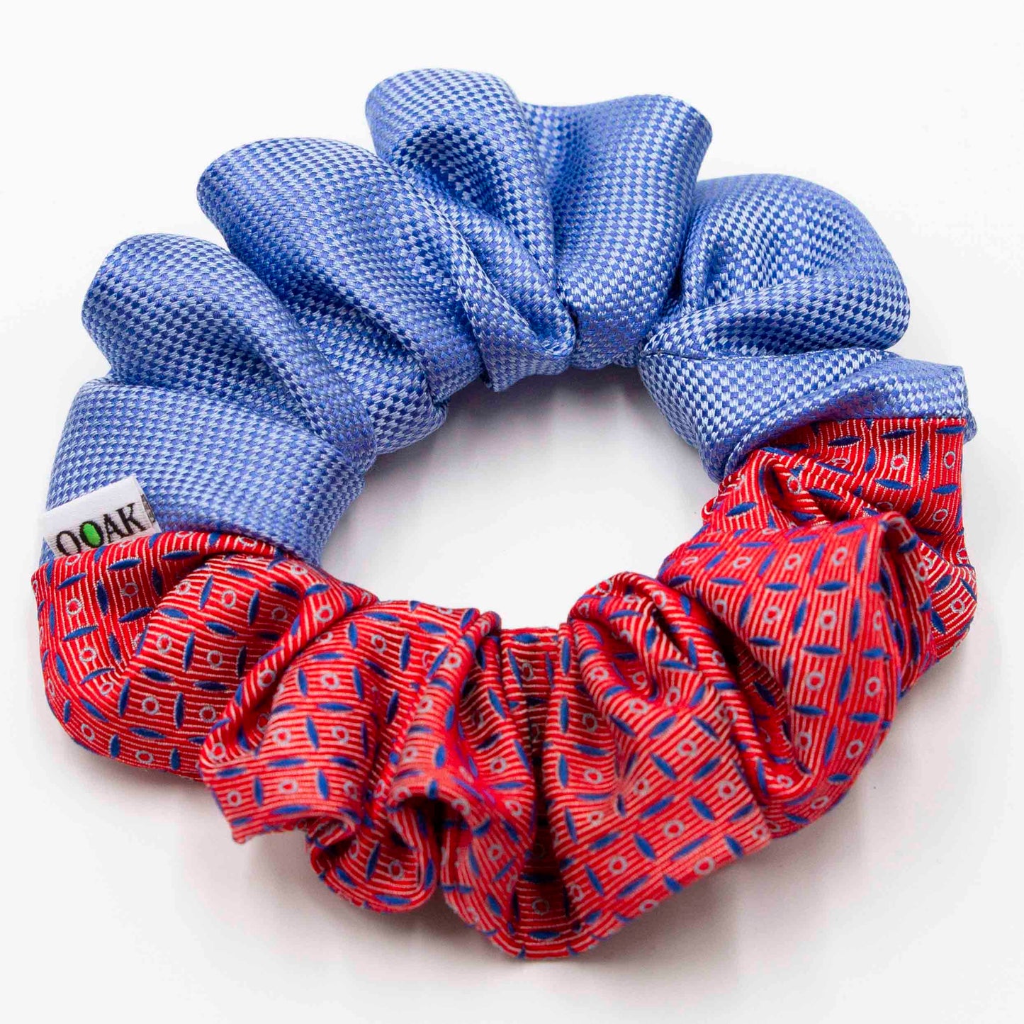 Colorblock scrunchie Vrolijke Vos