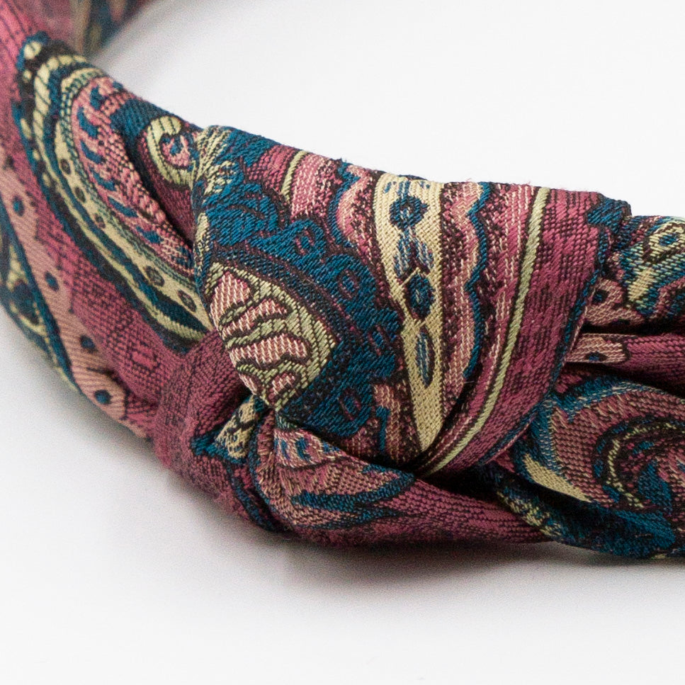 Paultje Paisley – Diadeem haarband met knoop