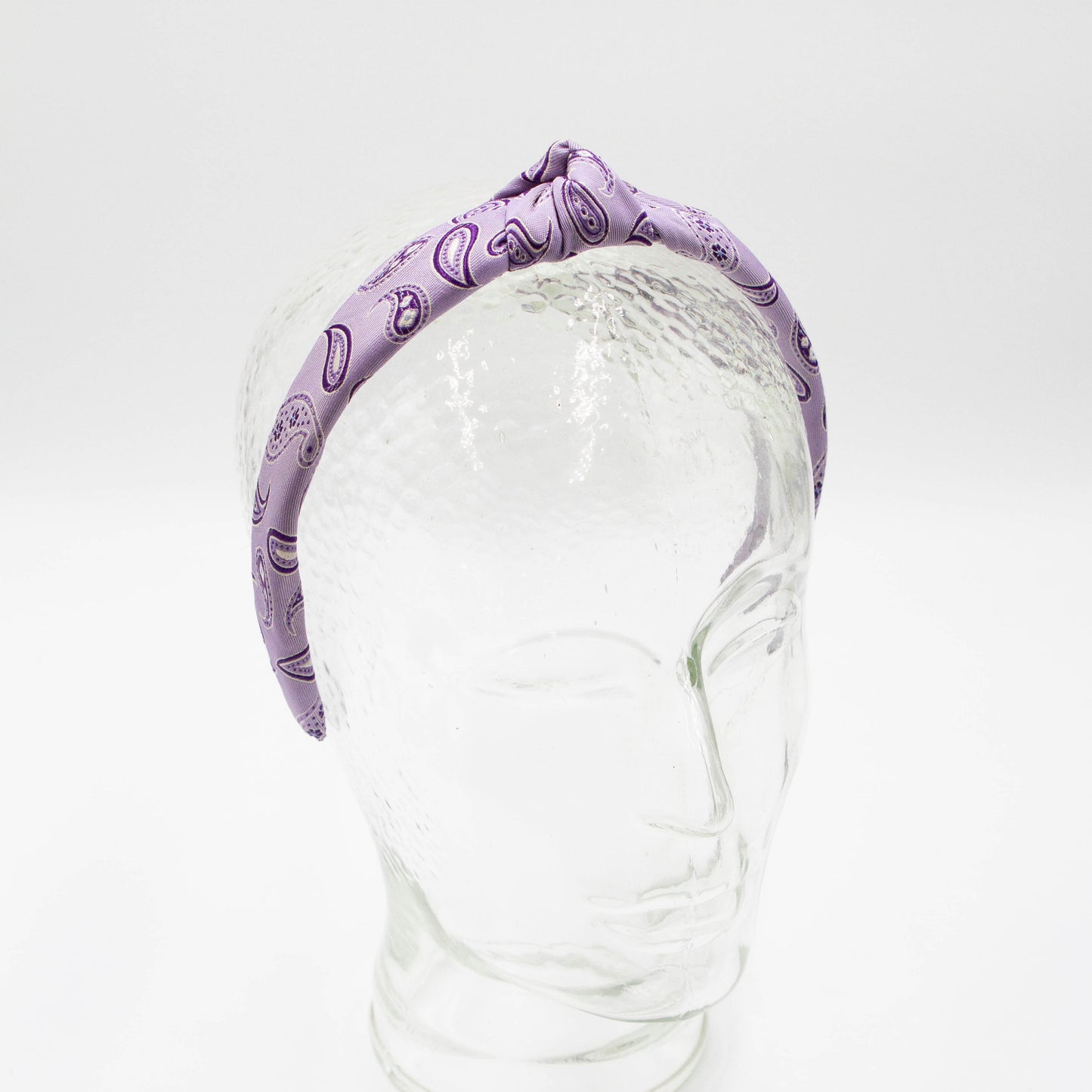 Patric Purple Paisley – Diadeem haarband met knoop