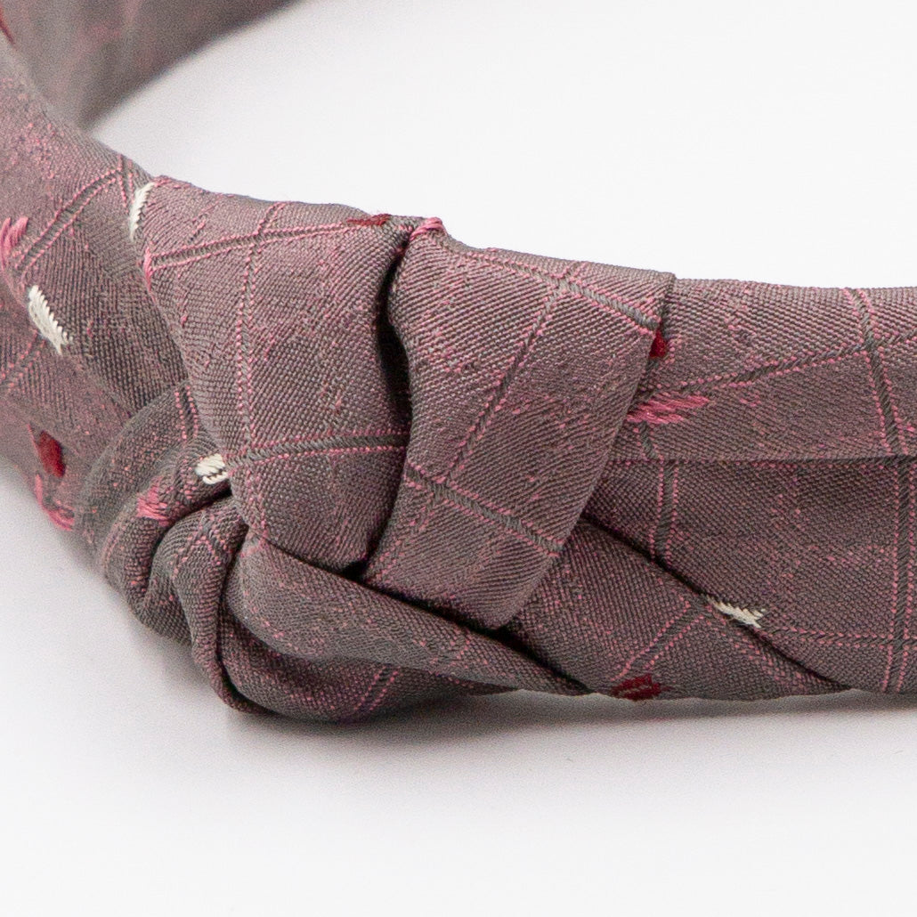 Moos Mauve – Diadeem haarband met knoop
