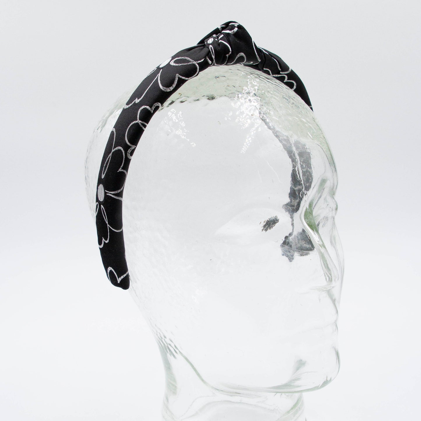 Bloomie Black - Diadeem haarband met knoop