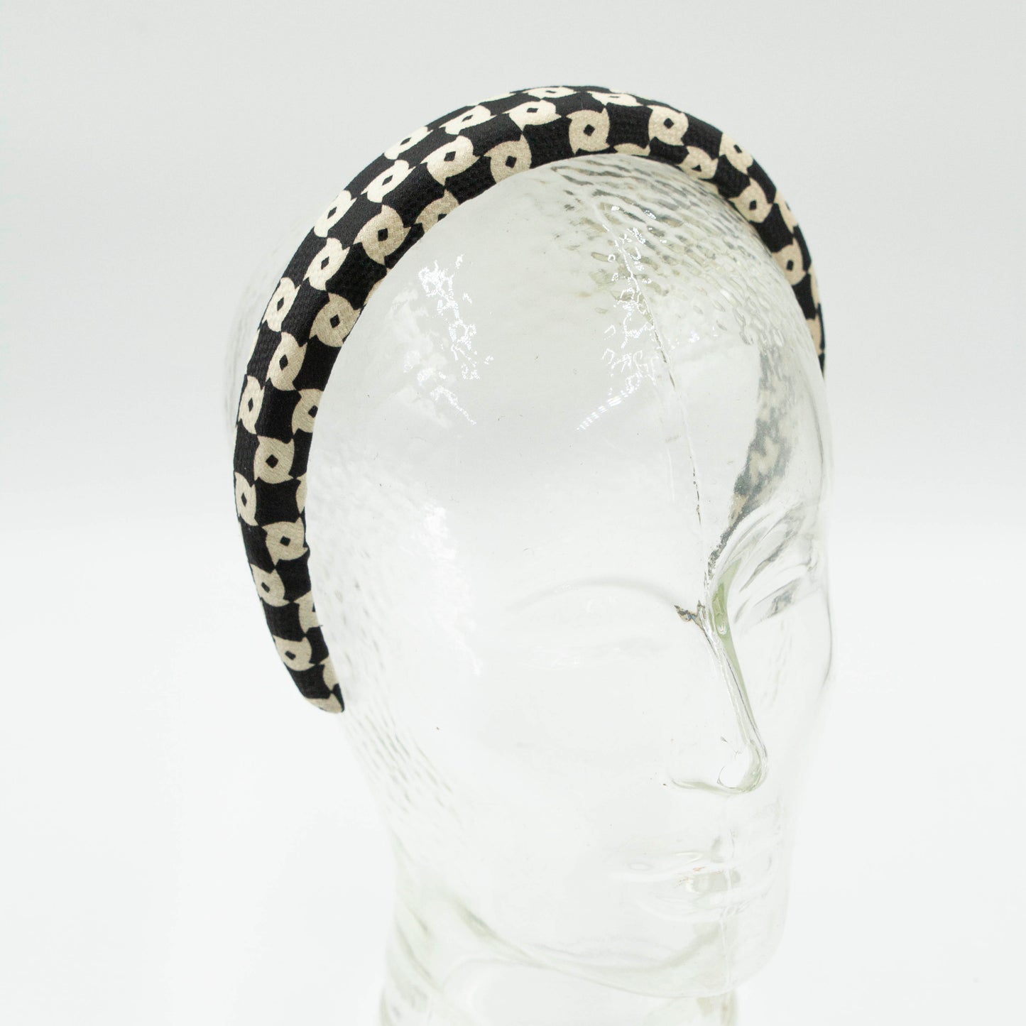 Barry Black & White – Puffy diadeem haarband