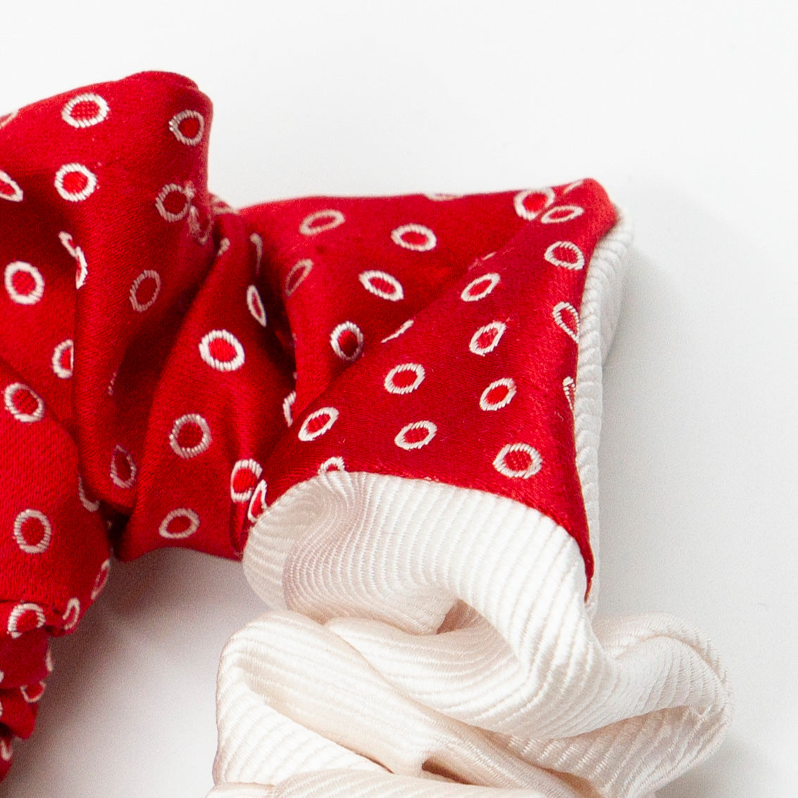 Colorblock scrunchie Renny Red