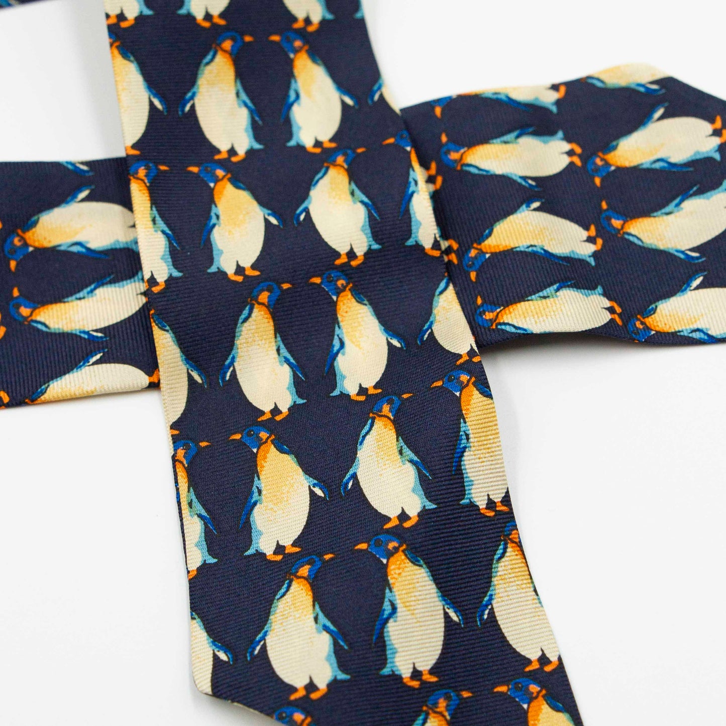 Scrunchie met lint Pim Penguin
