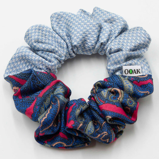 Colorblock scrunchie Peet Pink