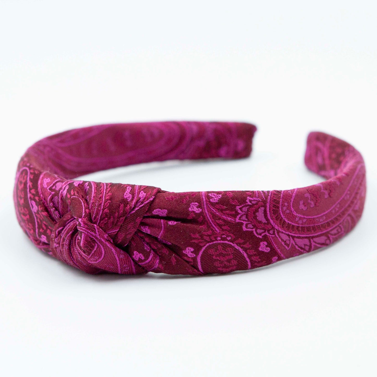 Willy Warm Pink – Diadeem haarband met knoop