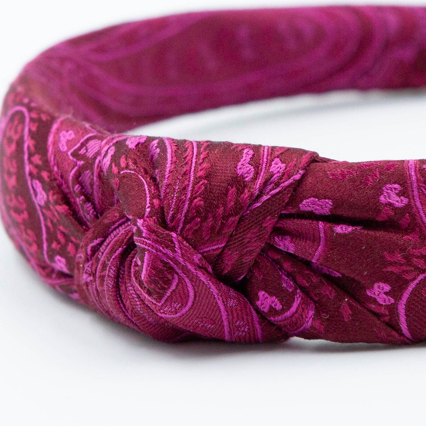 Willy Warm Pink – Diadeem haarband met knoop