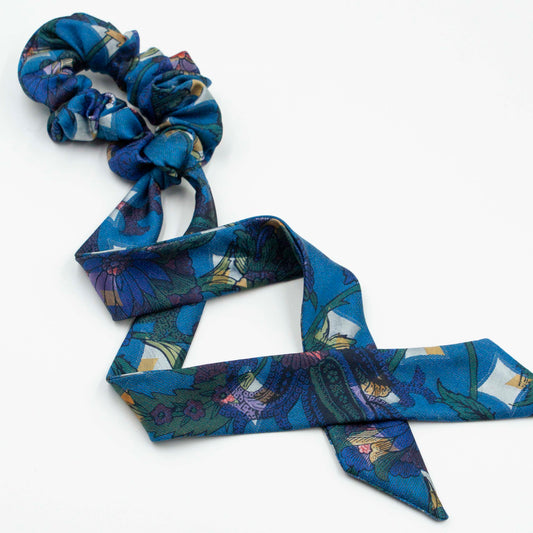 Scrunchie met lint Bertje Blauw
