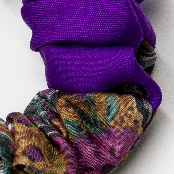 Colorblock scrunchie Frits Flower