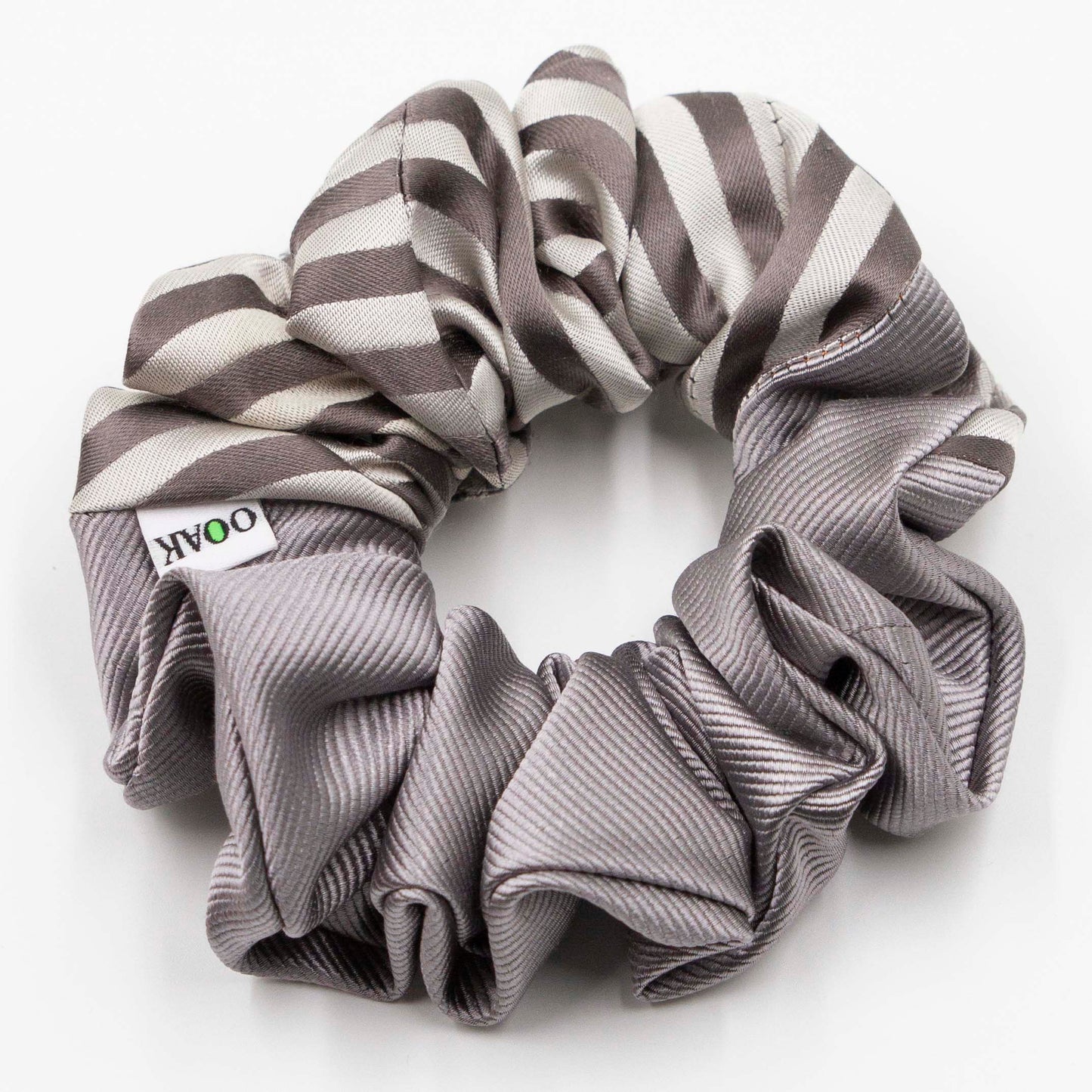 Colorblock scrunchie Gijs Grijs