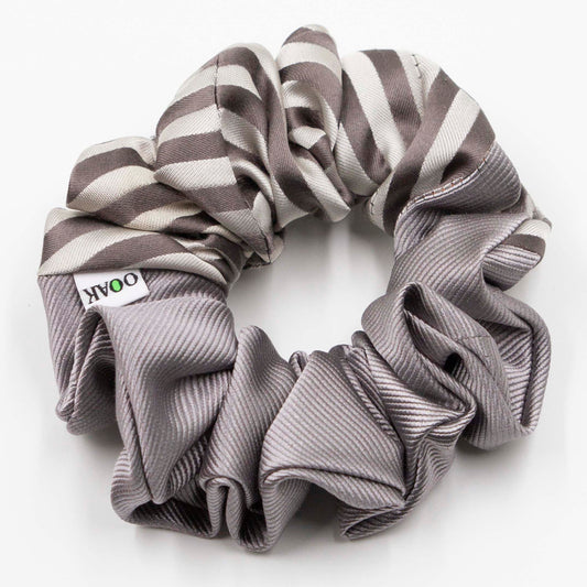 Colorblock scrunchie Gijs Grijs