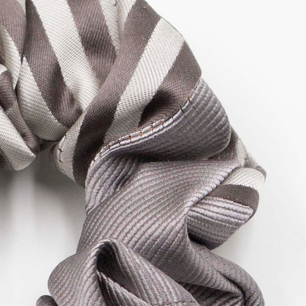 Colorblock scrunchie Gijs Grijs