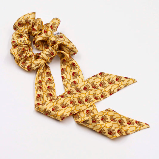 Scrunchie met lint Ollie Olifantjes