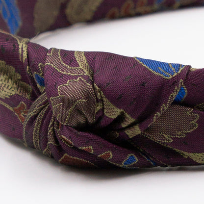 Paarse Petertje – Diadeem haarband met knoop