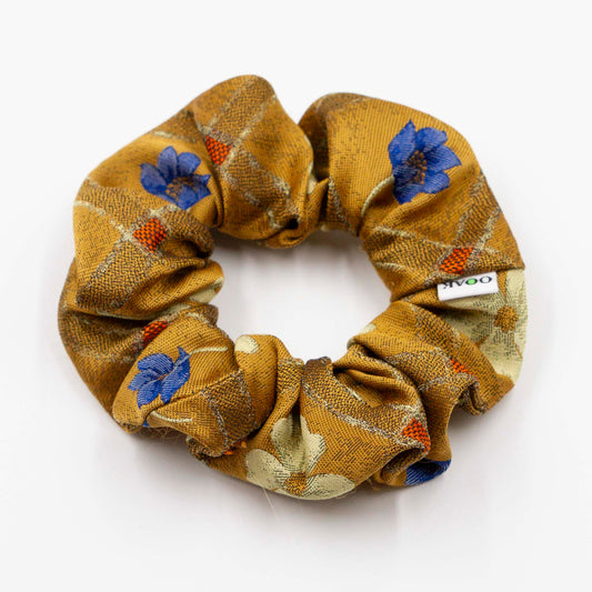 Scrunchie geel bloem