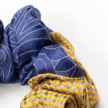 Colorblock scrunchie Siep Sky