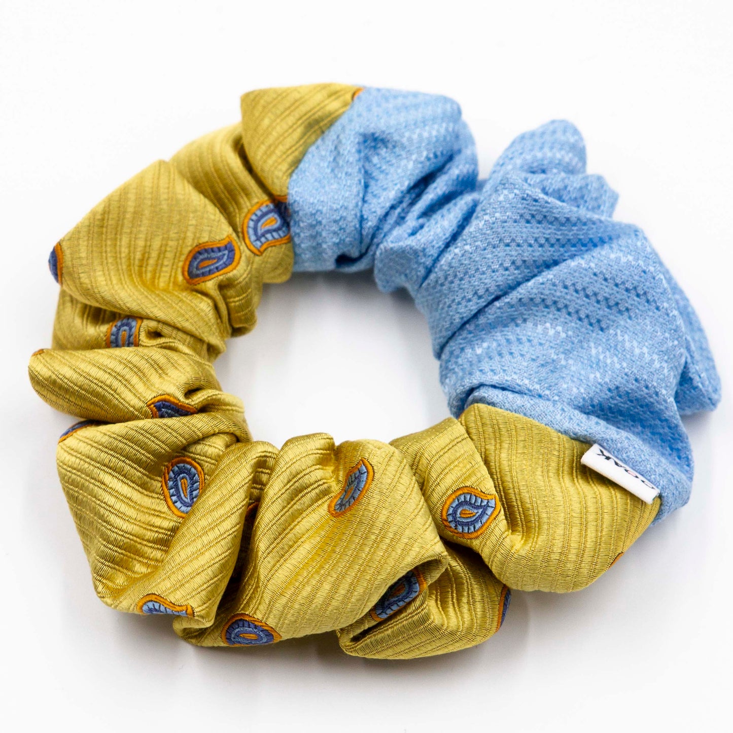 Colorblock scrunchie Zonnige Sunny