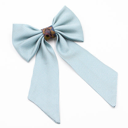 Haarstrik met lint Toon Turquoise