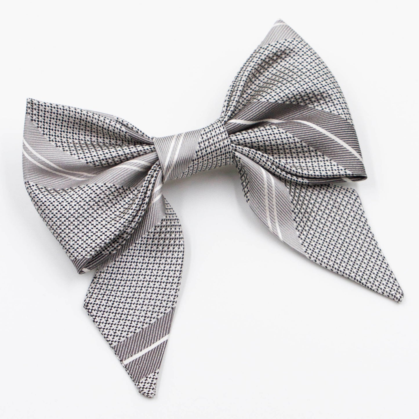 Haarstrik met lint Sil Silver