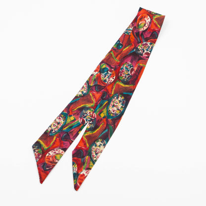 Twilly scarf – Path Paisley