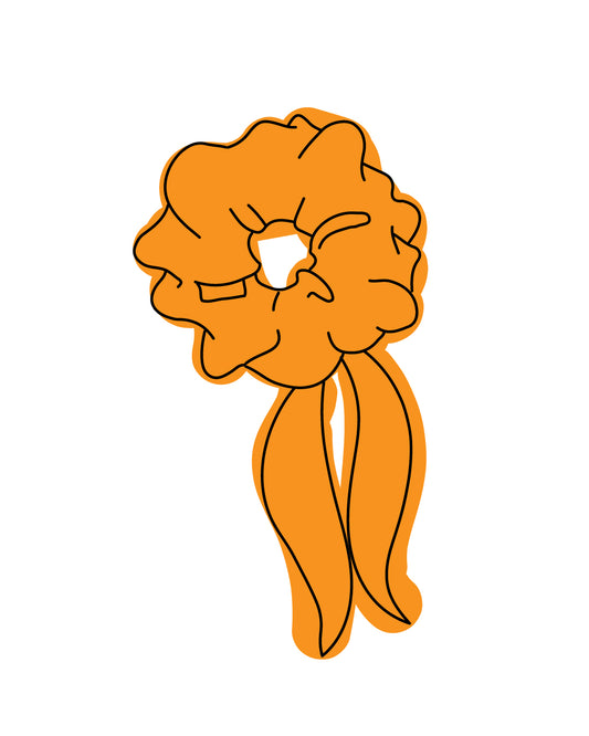 Surprise scrunchie met lint