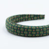 groene puffy diadeem haarband handgemaakt van een stropdas