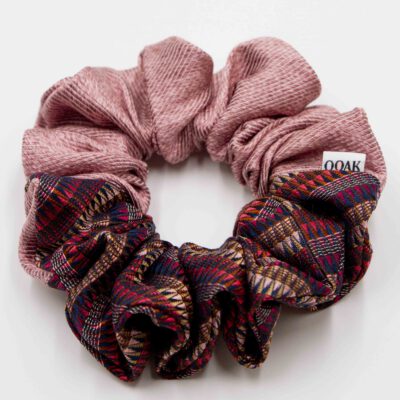 Colorblock scrunchie Peet Pink