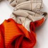 Colorblock scrunchie Theo Touch of Orange