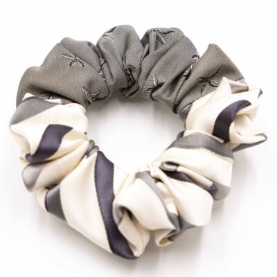 Colorblock scrunchie Siep Silver